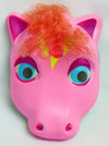 Vintage My Little Pony  Halloween Mask Pink Hair Ice Cream Plastic Brony Hasbro Bradley Rare Import