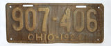 Vintage 1924 License Plate Ohio State Hot Rod Muscle Car Historical Garage 24