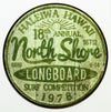 North Shore Surfing Round Tin Metal Signs Long Board Hawaii Surf Beach