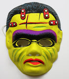 Vintage Frankenstein Halloween Mask Topstone Black Light Reactive Universal Monster