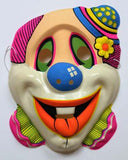Vintage Clown Halloween Mask Topstone 1980s 80s Circus Carnival