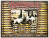 Remington Sporting Cartridges Tin Metal Sign Ammo Trap Shoot Bird Dog Rifle Gun