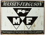 Massey Ferguson Tractors Milwaukee Tin Sign Farming Farm Country Allis Chalmers