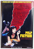 Pulp Fiction Movie Poster FRIDGE MAGNET Tarantino Travolta Crime Film