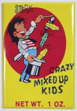 Stark Crazy Mixed Up Kids FRIDGE MAGNET Vintage Style Ad Candy