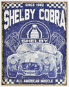 Shelby Cobra American Muscle Tin Metal Sign Sports Car GT