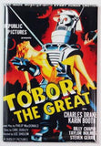 Tobor The Great FRIDGE MAGNET 1950s Sci Fi B Flick Robot