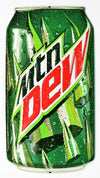 Mountain Dew Can Die Cut Large Premium Tin Metal Sign Pepsi Ande Rooney Pop Soda
