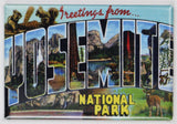 Greetings From Yosemite National Park Postcard FRIDGE MAGNET California El Captain
