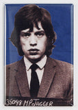 Mick Jagger Mugshot FRIDGE MAGNET Rolling Stones Rock Music