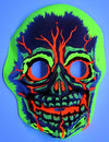 Vintage Collegeville Glow in the Dark Skeleton Halloween Mask and Costume Skull Monster 1986