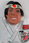 Vintage Collegeville Glow in the Dark Karate Halloween Mask Costume In Box Ninja MMA 1986