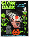 Vintage Collegeville Glow in the Dark Karate Halloween Mask Costume In Box Ninja MMA 1986