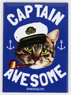 Captain Awesome FRIDGE MAGNET Cat Humor Funny G24