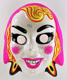 Vintage Pink Gypsy Ghost Halloween Mask Monster Witch Topstone Y203