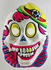 Vintage Happy Skull with Pipe Halloween Mask Skeleton Voodoo Y211
