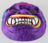 Vintage Purple Monster Halloween Mask Neon 1980s Gorilla Ape Y210