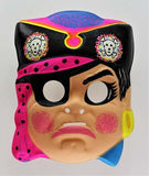 Vintage Girl Pirate Halloween Mask Neon Hot Pink Pirates Ship Y199