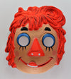 Vintage Raggedy Ann Doll Halloween Mask 1970s Collegeville Ben Cooper