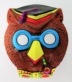 Vintage Wise Owl With Pipe Halloween Mask School House Rock Tootsie Roll Pop Y187