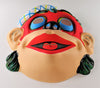 Vintage Funny Clown Red Ape Halloween Costume Mask Monkey Gorilla