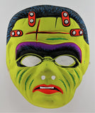 Vintage Frankenstein Halloween Mask Frank Monster 1970s Costume Y158