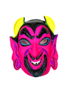Vintage Neon Devil Halloween Mask Monster Costume 1970s Y107