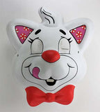 Vintage Cat Hallmark Collegeville Halloween Mask White Bowtie 1989 Y276