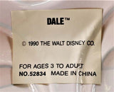 Vintage Ben Cooper DALE Chip n Dale Rescue Rangers Halloween Mask 1990 Walt Disney