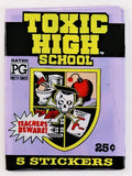 Vintage 1991 Topps Toxic High School Stickers Trading Cards