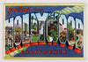 Greetings From Hollywood California Postcard FRIDGE MAGNET G05