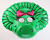 Vintage Collegeville Barney and Friends Baby Bop Dinosaur Halloween Mask 1992 Y251