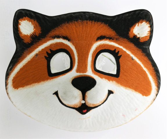 Vintage Collegeville Hallmark Rick Raccoon Halloween Mask 1981 80s ...