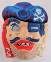 Vintage Pirate Halloween Mask Topstone Black Light Reactive 1980s 80s Y055
