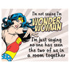 DC Comics Wonder Woman Tin Metal Sign Humor Funny Justice League