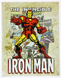 Marvel Comics Iron Man Avengers Tin Metal Sign Spiderman Thor Hulk D110