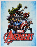 Marvel Avengers Tin Metal Sign Spiderman Thor Hulk Iron Man Captain America