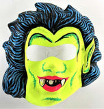 Vintage Neon Vampire Dracula Halloween Mask Vampiro Monster 1960s 1970s