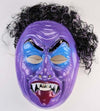Vintage Purple Vampire Dracula Monster Halloween Mask Vampiro 1980 Ben Cooper