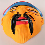 Vintage Chinese Man Halloween Mask 1960s Ben Cooper Collegeville Topstone