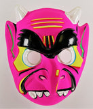Vintage Devil Demon Halloween Mask 80s 90s Toppstone Pink Monster