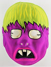 Vintage Fanged Purple Monster Halloween Mask AJ Quality 1980s Zombie Vampire