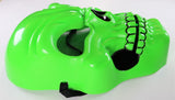 Vintage Neon Green Skull Halloween Mask Skeleton