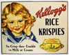 Vintage Styled Kelloggs Rice Krispies Treats Ad Tin Metal Sign