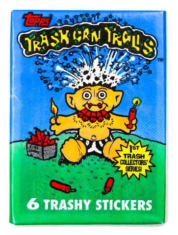 Trash Can Trolls Vintage Trading Cards ONE Wax Pack 1992 Topps Sticker –  The Wild Robot