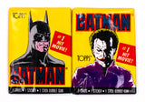Batman Series 1 Vintage Trading Cards TWO Wax Packs 1989 Topps Joker DC Comics