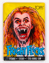 Fright Flicks Vintage Trading Cards FOUR Wax Packs 1988 Topps Freddy Krueger