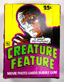 Creature Feature Vintage Trading Cards FOUR Wax Packs 1980 Topps Universal