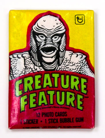Creature Feature Vintage Trading Cards FOUR Wax Packs 1980 Topps Unive ...