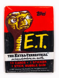 E.T. The Extra Terrestrial Vintage Trading Cards ONE Wax Pack Topps Alien 1982